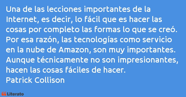 Frases de Patrick Collison