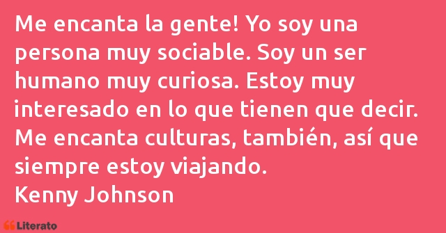 Frases de Kenny Johnson