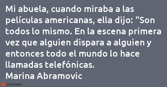 Frases de Marina Abramovic