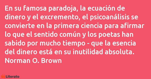 Frases de Norman O. Brown