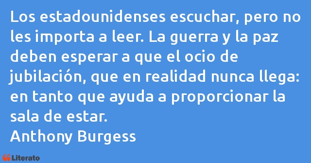 Frases de Anthony Burgess