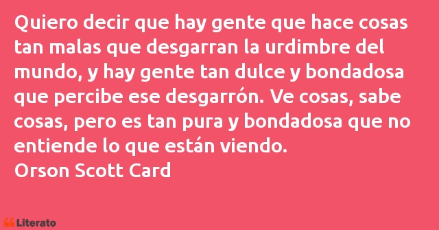 Frases de Orson Scott Card