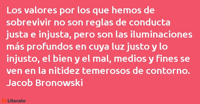 Frases de Jacob Bronowski