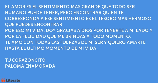 Frases de PALOMA ENAMORADA