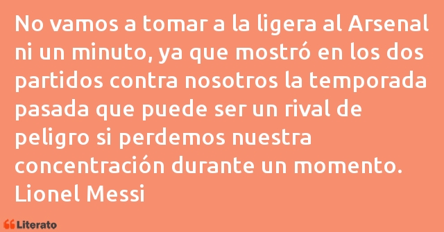 Frases de Lionel Messi