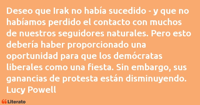 Frases de Lucy Powell