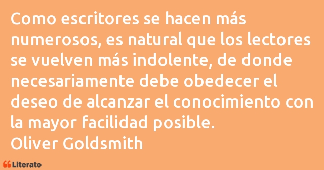 Frases de Oliver Goldsmith