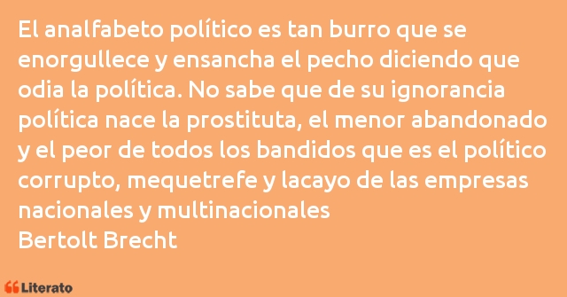 Frases de Bertolt Brecht