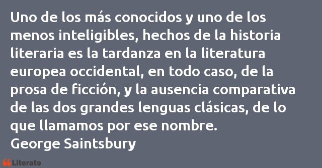 Frases de George Saintsbury