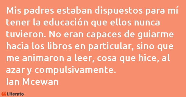 Frases de Ian Mcewan