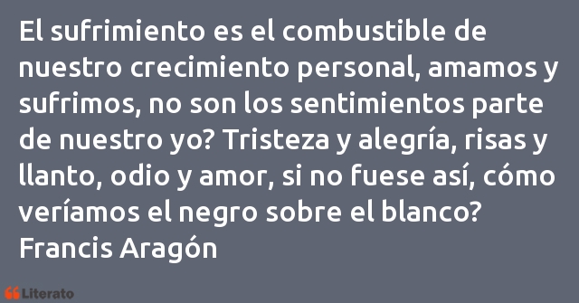 Frases de Francis Aragón