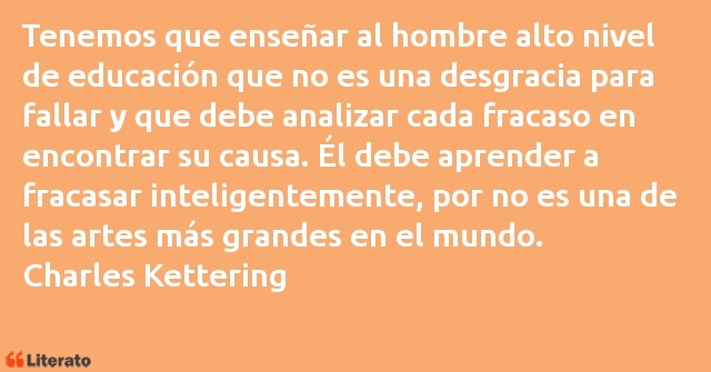 Frases de Charles Kettering