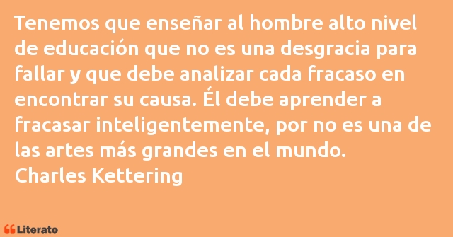 Frases de Charles Kettering