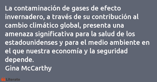 Frases de Gina McCarthy