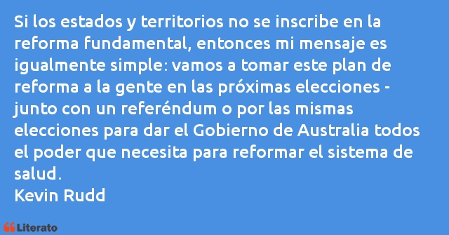 Frases de Kevin Rudd