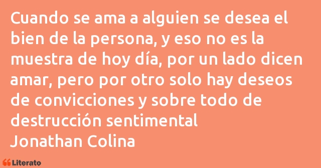 Frases de Jonathan Colina