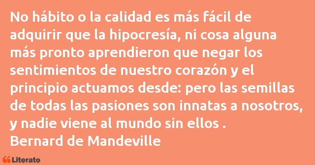 Frases de Bernard de Mandeville