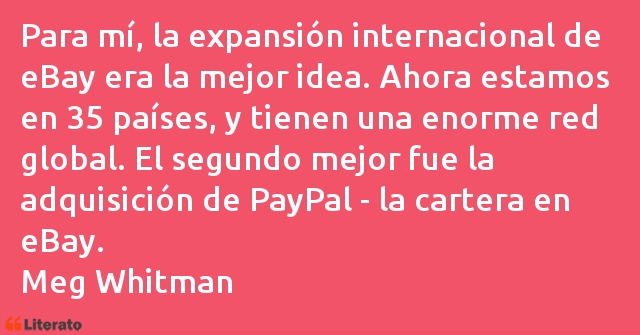 Frases de Meg Whitman