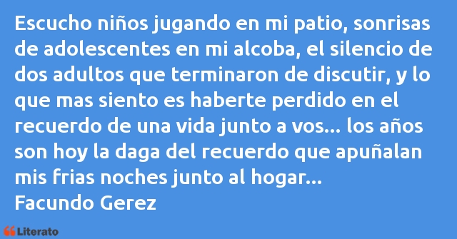 Frases de Facundo Gerez