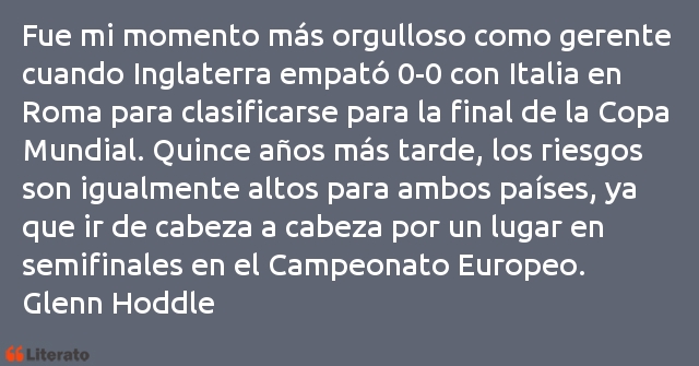 Frases de Glenn Hoddle