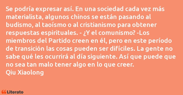 Frases de Qiu Xiaolong