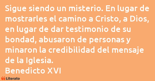Frases de Benedicto XVI