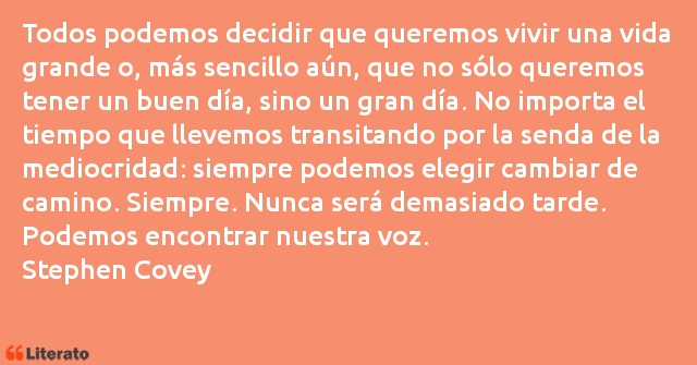 Frases de Stephen Covey