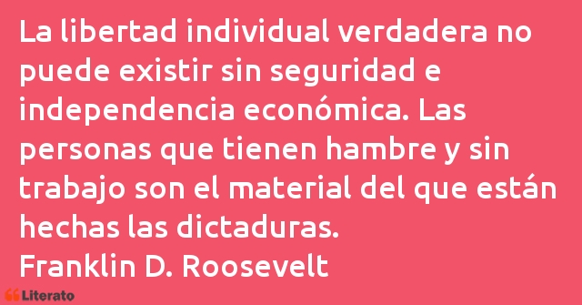 Frases de Franklin D. Roosevelt