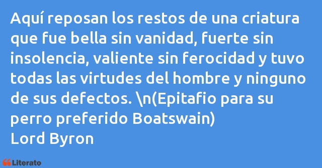 Frases de Lord Byron