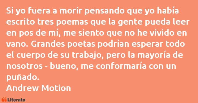 Frases de Andrew Motion