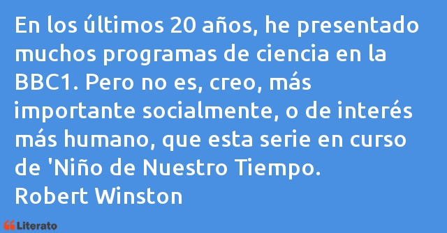 Frases de Robert Winston