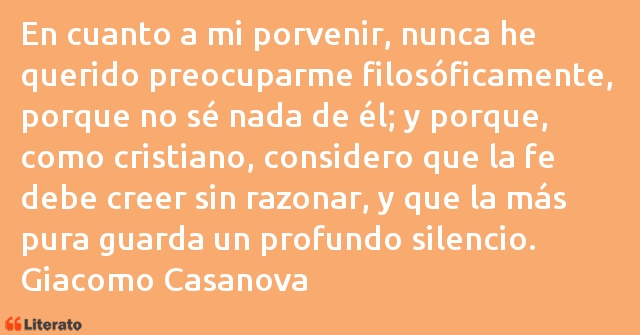 Frases de Giacomo Casanova