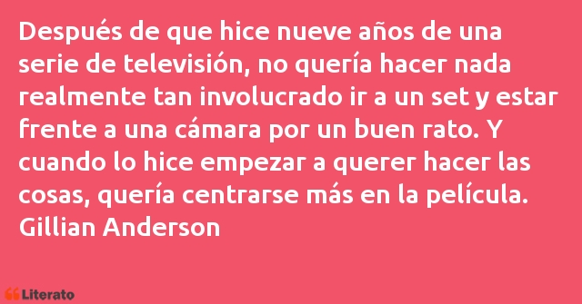 Frases de Gillian Anderson