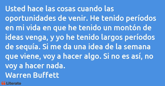 Frases de Warren Buffett