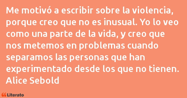 Frases de Alice Sebold