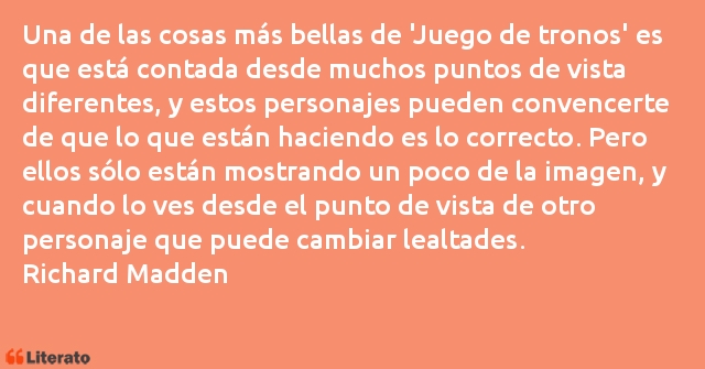 Frases de Richard Madden