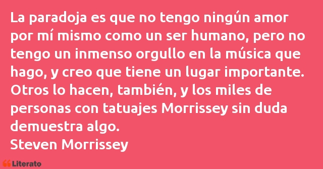 Frases de Steven Morrissey