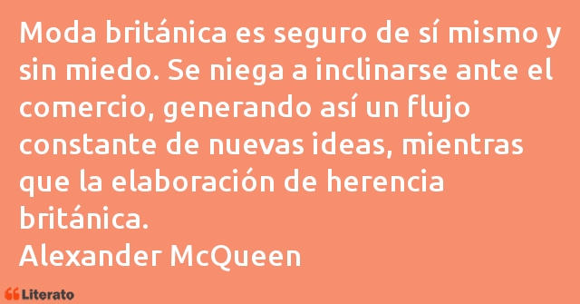 Frases de Alexander McQueen