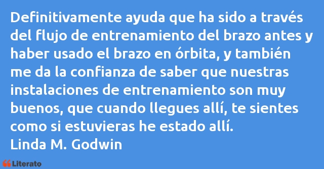 Frases de Linda M. Godwin