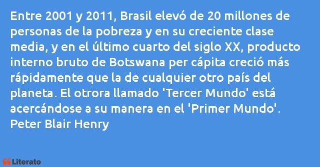 Frases de Peter Blair Henry