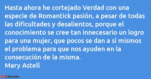 Frases de Mary Astell