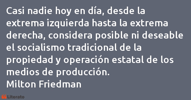 Frases de Milton Friedman