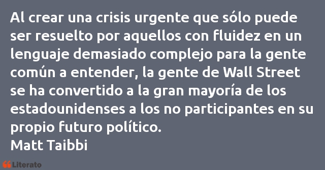 Frases de Matt Taibbi