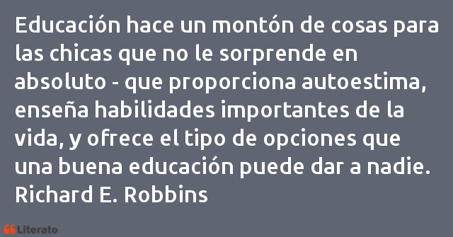 Frases de Richard E. Robbins