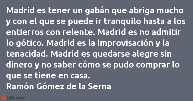 Frases de Ramón Gómez de la Serna