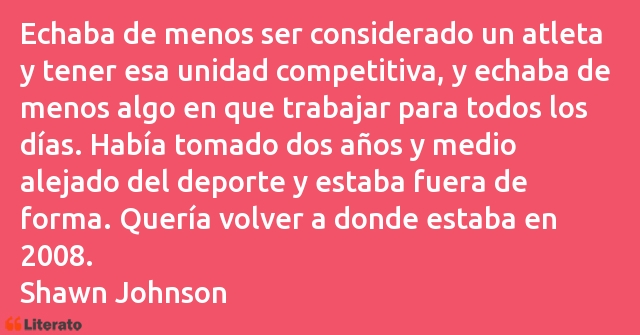 Frases de Shawn Johnson