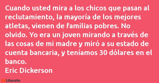 Frases de Eric Dickerson