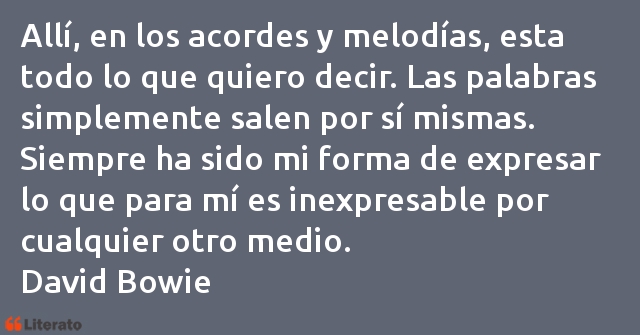 Frases de David Bowie