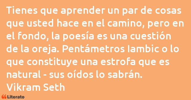 Frases de Vikram Seth