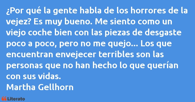 Frases de Martha Gellhorn